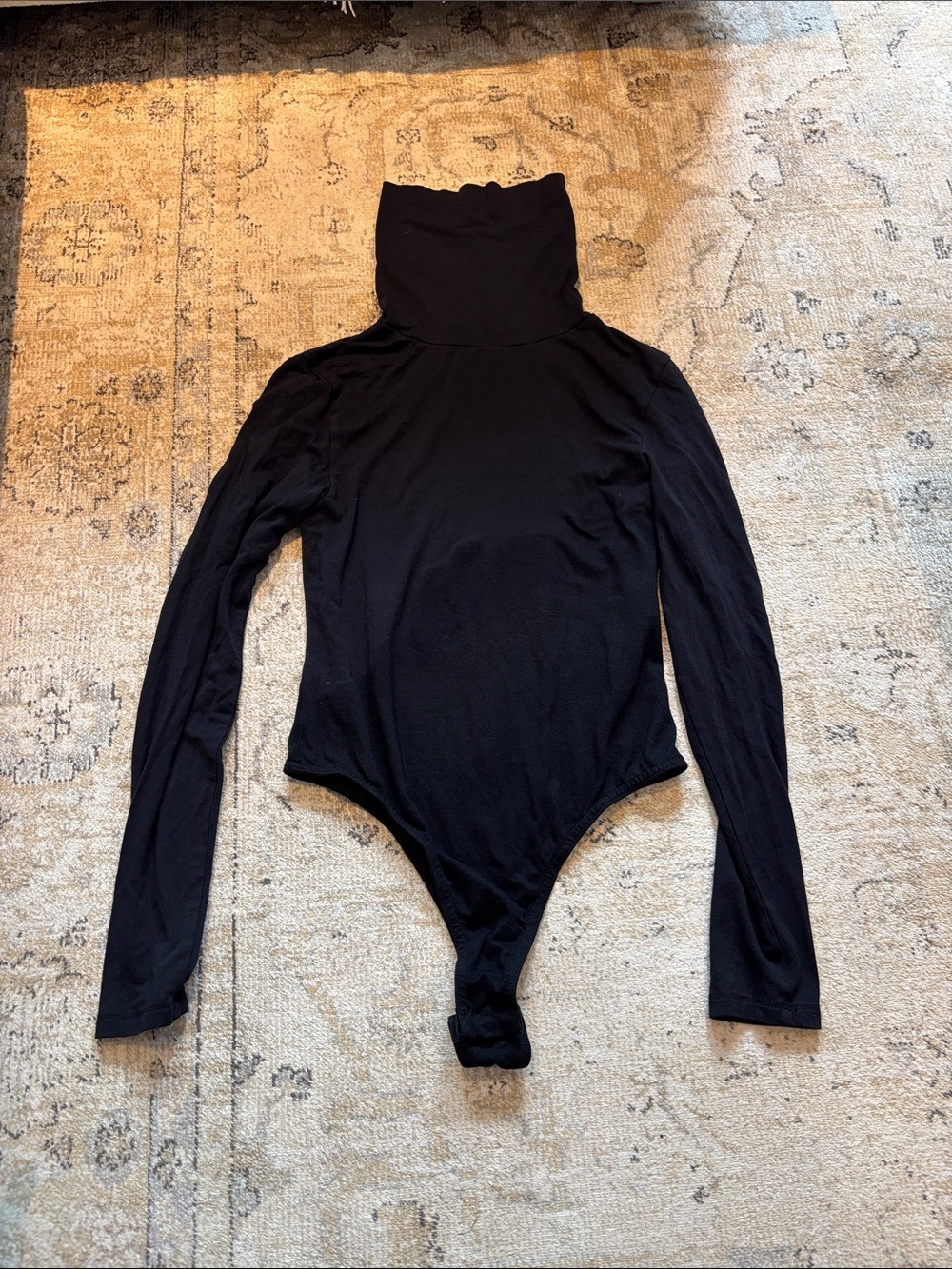 Missguided Black Long Sleeve Turtleneck Bodysuit